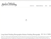 Tablet Screenshot of modernweddingphotographyblog.com